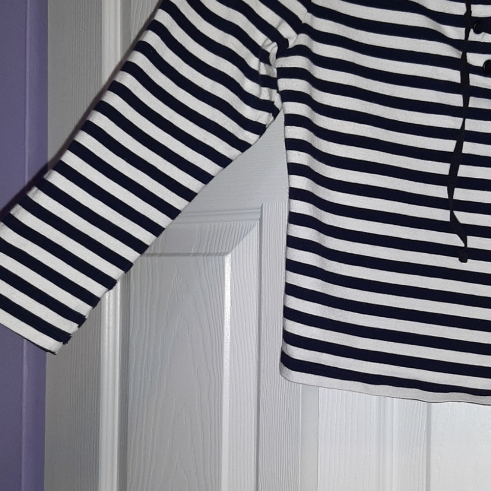 Topshop cropped striped laces shirt - Picture 5 of 5